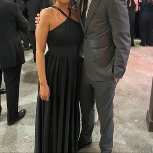 Black Azazie Bridesmaids dress